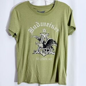 Budweiser Lucky Brand Graphic T-Shirt Size Small